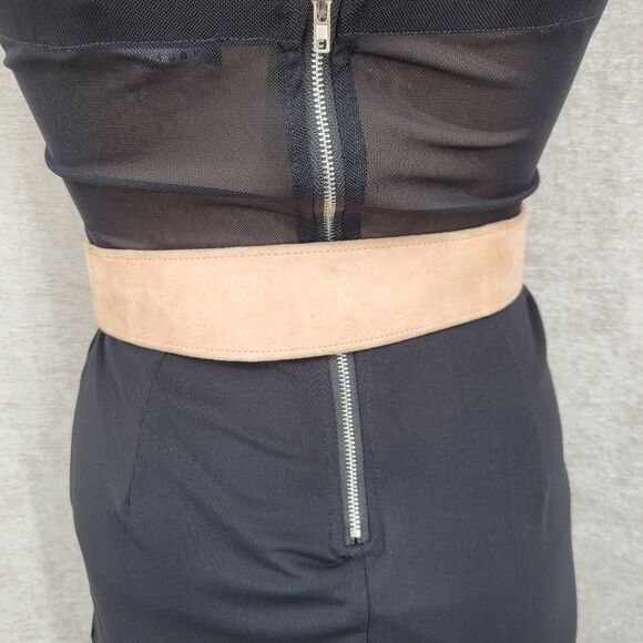 Donna Karan Vintage Oversized Tan Suede Waist Belt Asymetrical main image 8